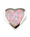 Morningflower Heart Shaped Pink Opal Slider Pendant