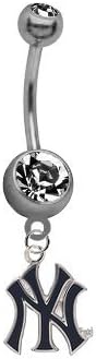 New York Yankees Style 2 MLB Baseball Belly Button Navel Ring