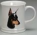 Sculpted Black Doberman Mug