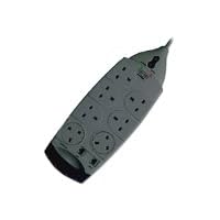 Belkin SurgeMaster, 7-Way, Tel/Fax/Modem/Cable or DSL Modem Protection, Grey, 3m Cable