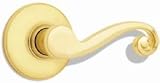 Kwikset 405LL-3 LH RCAL RCS Brass Lido Entry Lever