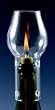 Wine Bottle Candle and Glass Chimney