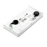 Advantus 75407 Retractable ID Badge Reels, 24 Extension, Black, 12 per Box