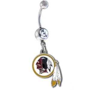 Washington Redskins NFL Sexy Belly Navel Ring