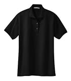 NEW Port Authority - Ladies Silk Touch Sport Shirt Black-S