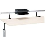 Accessory Rail with Trays for Techno Office System, 72 Wide, Black (BSH160772)
