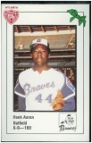 Limited Edition Hank Aaron Atlanta Braves Baseball Card In Protective Display Case !!