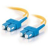 Cablestogo Fiber Optic Duplex Cable Av Line 6m Smf Sc-To-Sc 9 125 Pvc Yellow Patch Cord Practical