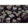 Chessex Dice: Polyhedral 7-Die Lustrous Dice Set - Shadow w/gold