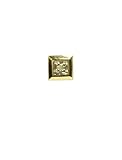 9ct Yellow Gold Gents Diamond Set Single Stud Earring