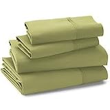 Canopy Simply Solids 300-thread-count Egyptian Cotton Sheet Set King, Kiwi Green