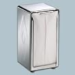 Tabletop Napkin Dispenser, Stainless Steel, 20 Gauge, 3 3/4 Wx4Dx7 1/2H, Holds 150 Napkins. EA