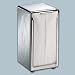 Tabletop Napkin Dispenser, Stainless Steel, 20 Gauge, 3 3/4 Wx4Dx7 1/2H, Holds 150 Napkins. EA