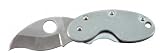Spyderco Cricket Folding Knife Stainless Plain Reverse S/Oval Thumb Hole Lock Blade/Pocket Clip 1.875 Stainless Box