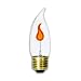Westinghouse 03657 - 3CA10/FLK/DECOR - 3 Watt Flicker Flame DecorLite Decorative Light Bulb, Medium Base