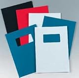 Electronics : Rexel Binding Covers Leatherboard Window 280gsm A4 Blue Ref 46735 [Pack 25x2]