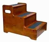 Pet Supplies : Wood 3 Step Pet Stool