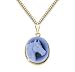 Genuine Agate Cameo Horse Pendant