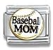 Jewelry : Clearly Charming Baseball Mom with Ball Mother's Day, Mom, Aunt, Grandmother, Grandma, Family Theme Italian Charm