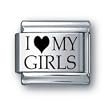 Body Candy Italian Charms Laser I Love My Girls
