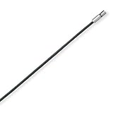 1.5mm Black Leather Necklace with Stainless Steel Closure 24