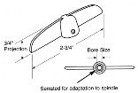 H3536 5/16 T-CRANK HANDLE ALUM