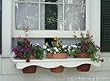 White PVC Window Garden Pot Holder - Large [CAPITOL CITY LUMBER]