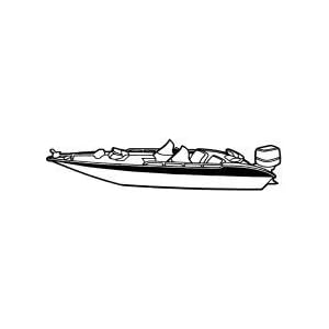 Carver Trailerable Boat Cover For Wide Bass Boats by