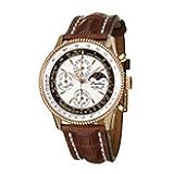Breitling R1935012-G623-737P Navitimer Silver Dial Leather Alligator Mens Automatic Chronograph,...
