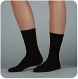 Silver Sole Support Sock,12-16Mmhg,Lrg,Crew,White