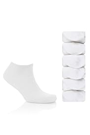5 Pairs of Cotton Rich Freshfeet™ Trainer Liner Socks with Silver Technology