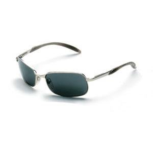 Body Spec Double-Double Sunglasses with Palladium Silver Frame and Smoke Lens