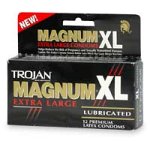 Trojan Magnum XL Extra Large Latex Condoms, Lubricated, 12-Count Boxes (Pack of 3)