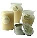 ONE 4x3 inch MEDIUM FROSTED GLASS VASE ESSENTIAL BLENDS CANDLE. BURNS APPROX. 40 HRS. - LEMONGRASS & BERGAMOT ESSENTIAL BLEND