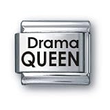Body Candy Italian Charms Laser DRAMA QUEEN