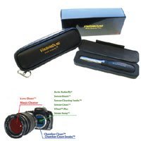 Visible Dust Arctic Butterfly 724 Kit Rotary Motion Fiber Cleaning Brush with Leather Carry Case