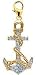 Jewelry : Anchor, 14K Gold Diamond Charm