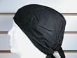 Do-rag Durag - Solid Black Cotton - One size