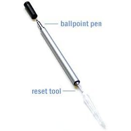 For PalmOne Zire 71 3 in 1 PDA Stylus Ballpoint Pen Reset Pin (1-Pack) by