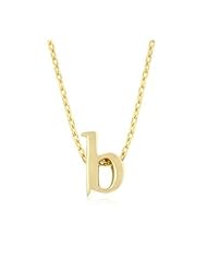 Golden Initial B Pendant Necklace