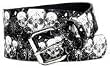 FRENCH CRAFT 38 MM PU-PVC SCREEN PRINTED SPLATTERED TRIPPLE SKULLS