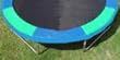 13 ft. Standard Trampoline Safety Pad with Blue and Green Alternating Panels- 13V-T-BG