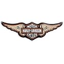 Harley-Davidson&reg; Bar & Shield Logo with Wings Tin Sign--NEW for 2009. Embossed tin sign. Measures 7" x 23". Made in the USA. 99350-09V