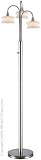 Annis Polished Steel Three Downlight Floor Lamp