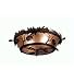 20 Inch W Acorn & Oak Leaf Flushmount Ceiling Fixture