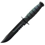 Short Ka-Bar Black, Kydex Sheath, 5.25 in., ComboEdge