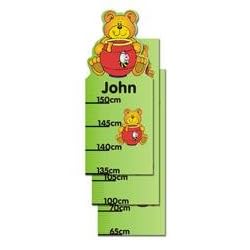 Personalised Childrens Honey Bear Height Chart