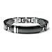 Gordon's Jewelers Edward Mirell Men's Black Titanium and Sterling Silver Wellington Bracelet