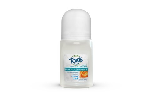 Tom's of Maine Citrus Zest Crystal Roll-On Deodorant, 2.40-Ounce Bottles (Pack of 6)