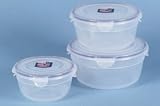 Lock Lock Food Storage 3 Bowl Nestable Set